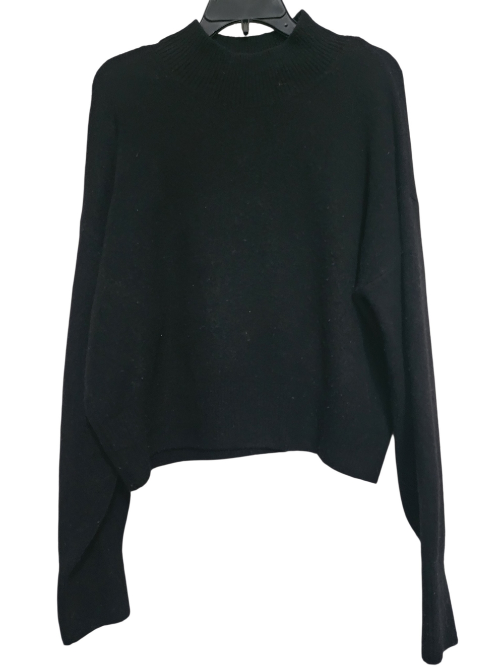 & Other Stories Black Mock Turtle Neck Sweater Drop Shoulder SZ Medium